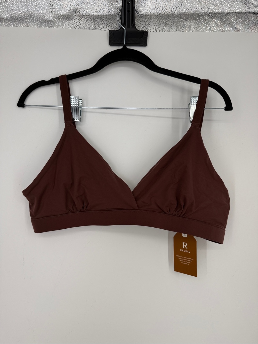 Reoria Women's Brown Wireless Bralette 2X NWT